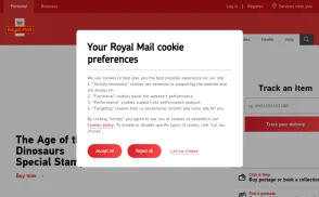Royal Mail Group website