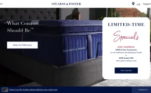 Stearns & Foster website