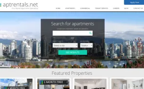 Cascadia Apartment Rentals / Nacel Properties website