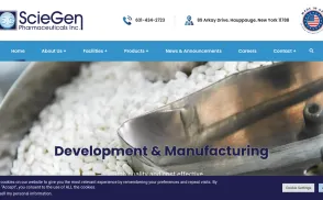 Sciegen Pharmaceuticals website
