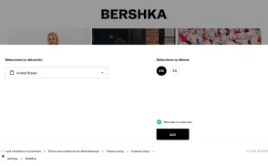 Bershka website