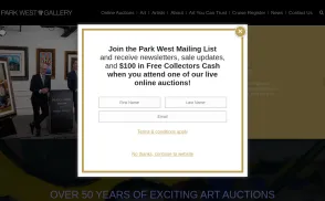 Park West Gallery website