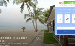 Da Kanda Villa Beach Resort website
