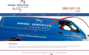 Speed Services Couriers [SSC] website
