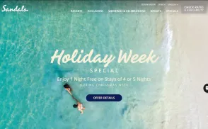 Sandals Resorts website