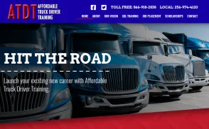 Affordable Truck Driver Training website