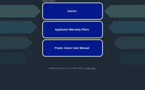 Power Juicer website