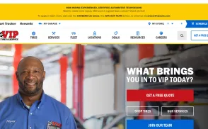 VIP Auto Parts / VIP Tires & Service website
