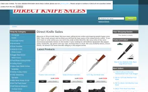 Direct Knife Sales website