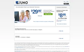 Juno Online Services website