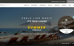 Velas Resorts website