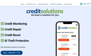 Credit Solutions website