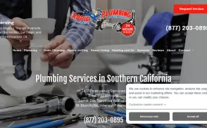 Rapid Plumbing Rooter Service website