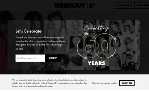 Toni & Guy website