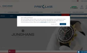 First Class Watches website