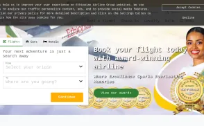 Ethiopian Airlines website