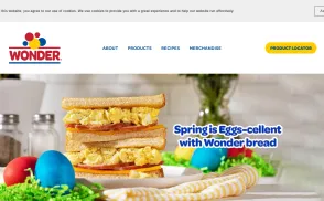 Wonder Bread website