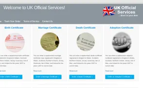 UK Official Services / UK Official Records website