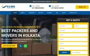 Euro Packers & Movers website