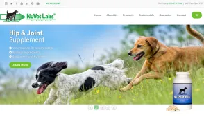 NuVet Labs website