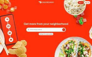 DoorDash website