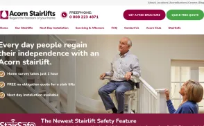 Acorn Stairlifts website