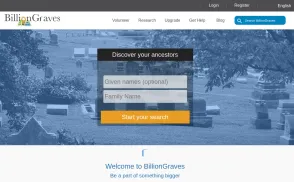 BillionGraves Holdings website