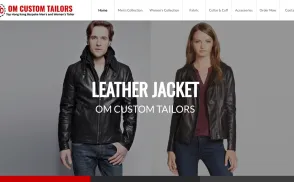 OM Custom Tailors website