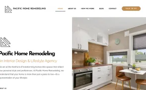 Pacific Home Remodeling website