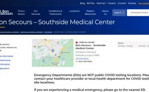 Southside Regional Medical Center website