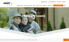 Omni Military Loans website