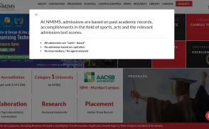 Narsee Monjee Institute of Management Studies [NMIMS] website