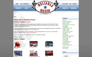 Reliable Resin website