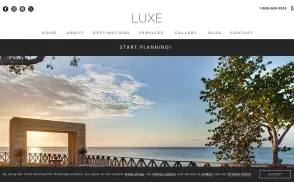 Luxe Destination Weddings website
