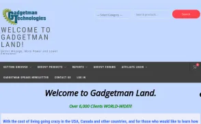 Gadgetman Technologies website