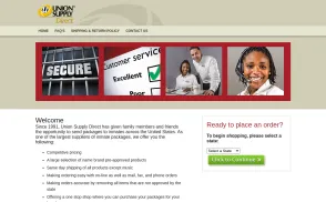 Union Supply Direct website