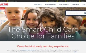 Tutor Time Learning Centers website