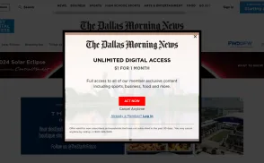 Dallas Morning News website