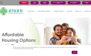 Plaza Home Mortgage website