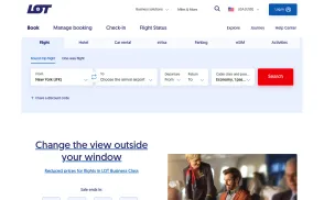 LOT Polish Airlines website