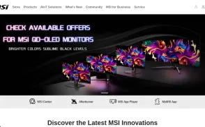 Micro-Star International [MSI] website