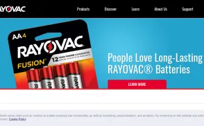 Rayovac website