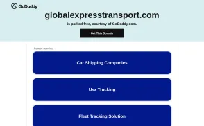 Global Express Transport website
