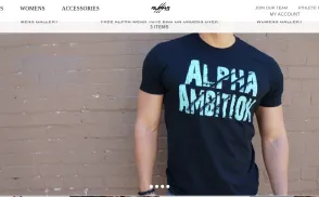 Alpha Wear Fitness website