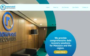 Newvest Recoveries website