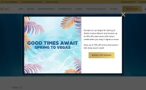 Palms Casino Resort website