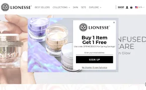 Lionesse Beauty Bar website