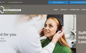 Glynis McPherson Hearing Clinic website