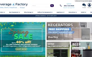 Beverage Factory website