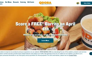 Qdoba Mexican Eats website